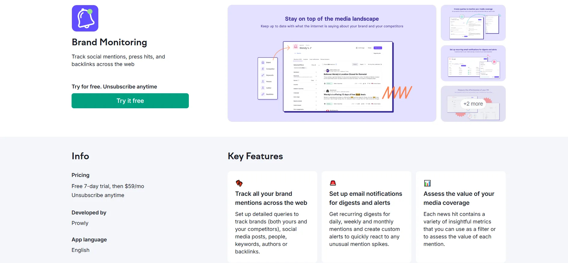 Semrush Brand Monitoring Tool — инструмент для удобного отслеживания упоминаний бренда в рамках различных проектов